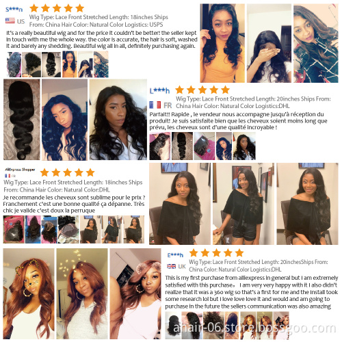 Wholesale 4*4 lace wigs 100% virgin brazilian human hair body wave wigs